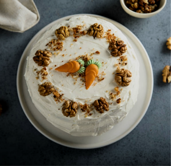 CIASTO MARCHEWKOWE Z ORZECHAMI